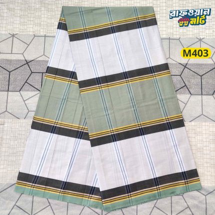 প্রিমিয়াম টিস্যু কটন লুঙ্গি  M403